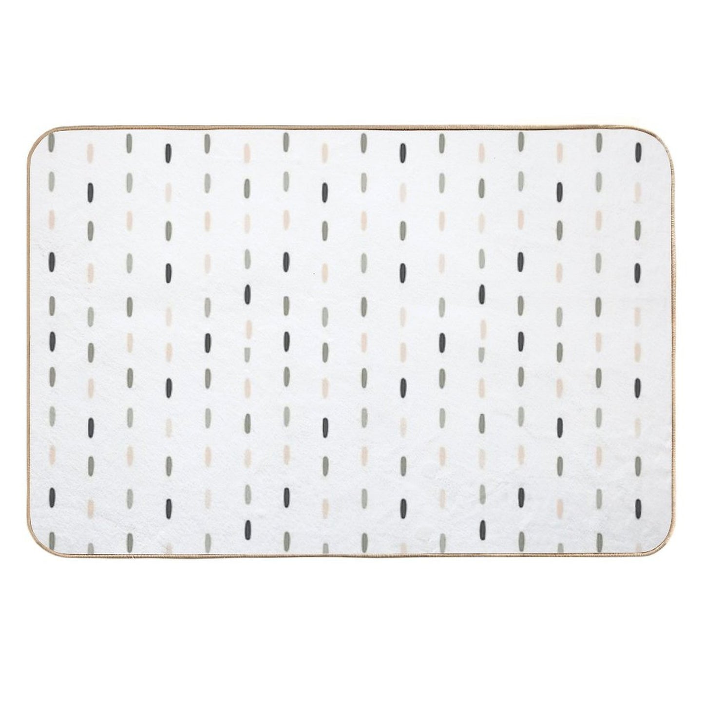 Boho Pastel Color Minimalism Scandinavian Simple Pattern, Uses Geometric Shapes  Dirt-Trapping Bath Mat