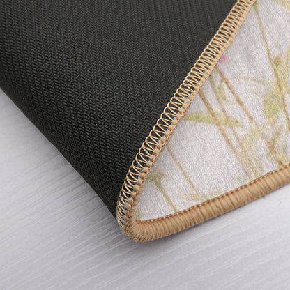 Pink Flowers - Echinacea - Pastel Floral - Wild Flowers  Odorless Bath Mat