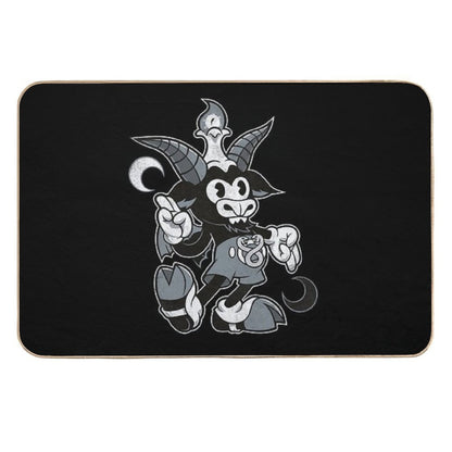 Do Walt Thou Wilt - Baphomet - Creepy Cute Occult  Repositionable Bath Mat