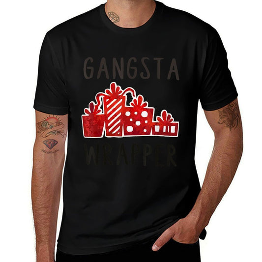 Gangsta Wrapper Xmas  Funny Christmas  Quick-drying T-Shirt