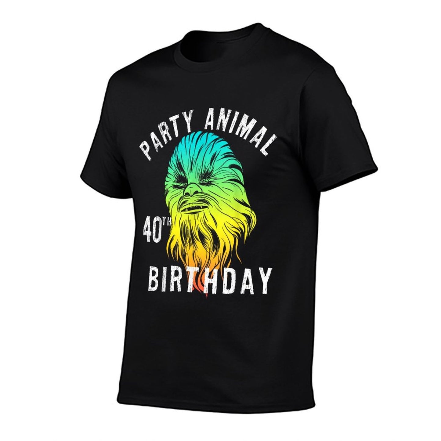 Star Wars Chewie Party Animal 40th Birthday Color Portrait  Soft T-Shirt