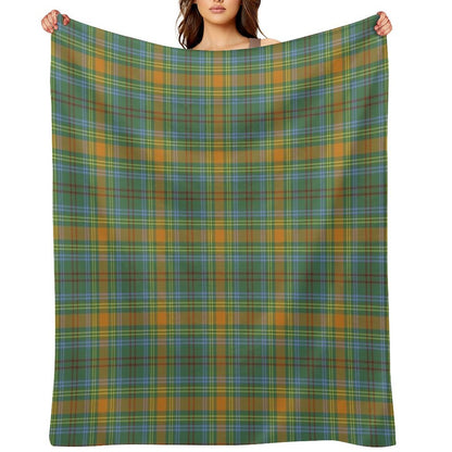 O'Brien Tartan  Irish Family And Ancestry Tartan Versatility Throw Blanket