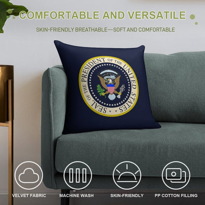 Seal of The President of The United States Soft Decorative Cover Throw Pillow
