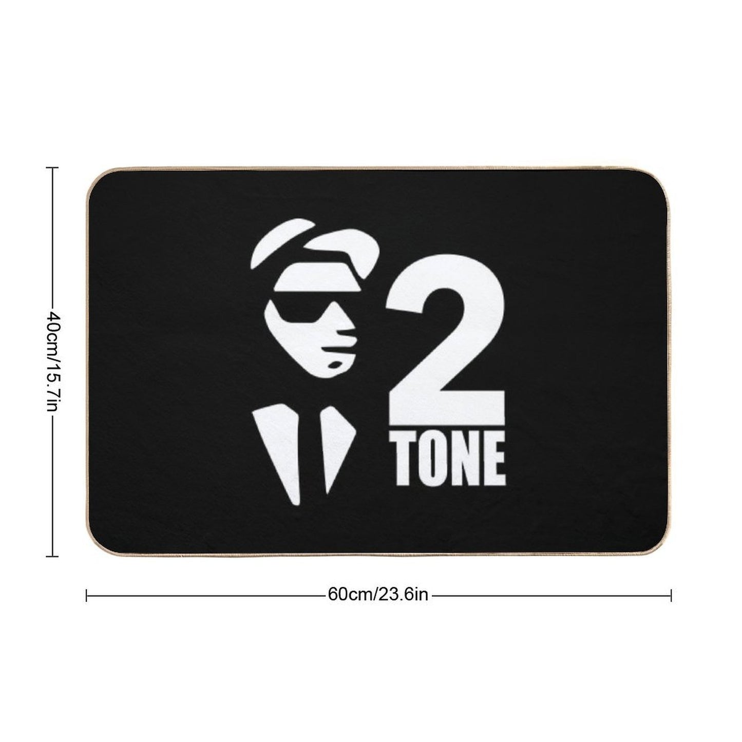 2 Tone  Slip-Resistant Bath Mat