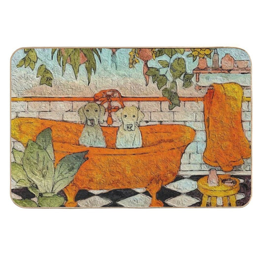 Double Doggie Bath  Versatile Bath Mat