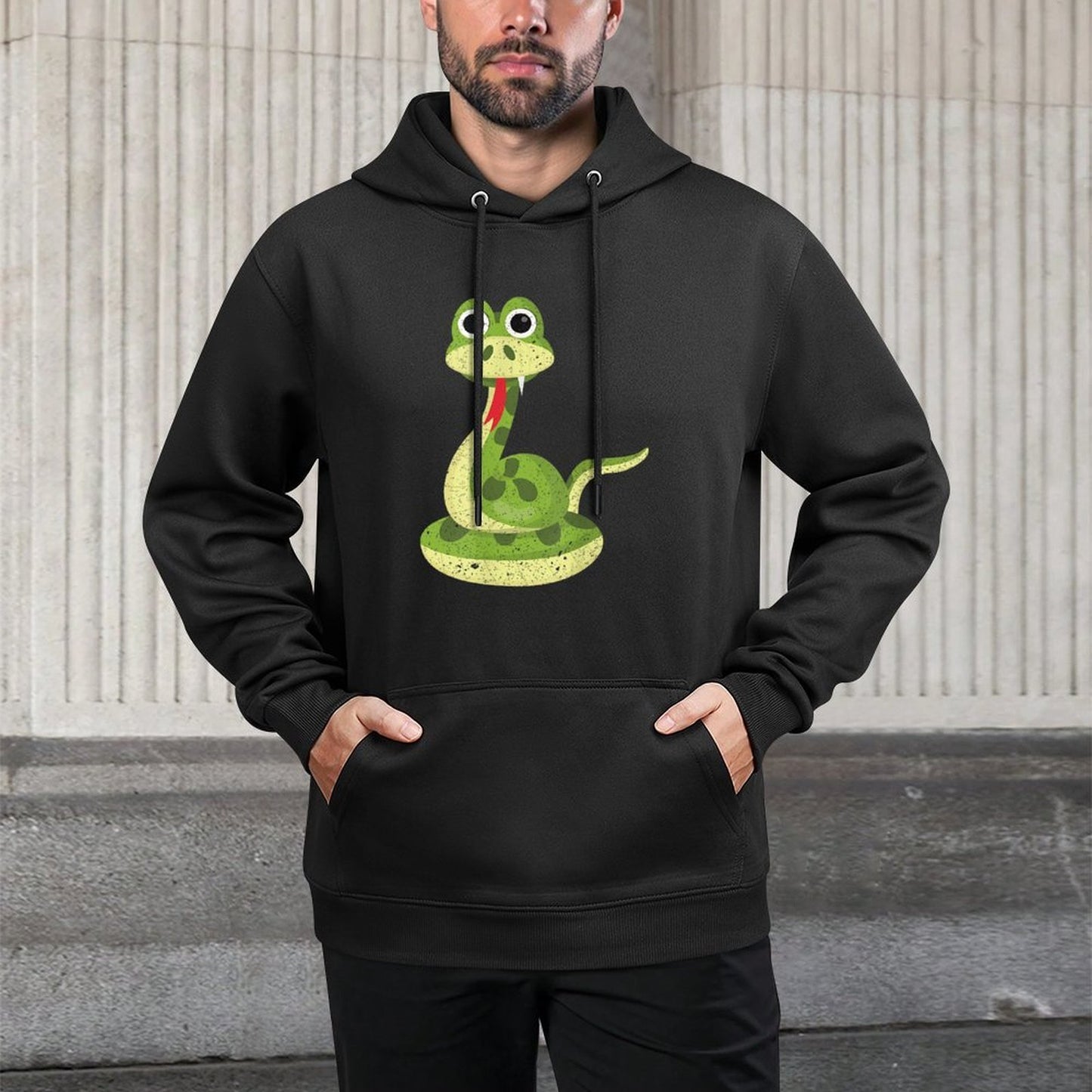 Reptile Kids Gift Cute Snake Breathable Fabric Hoodie