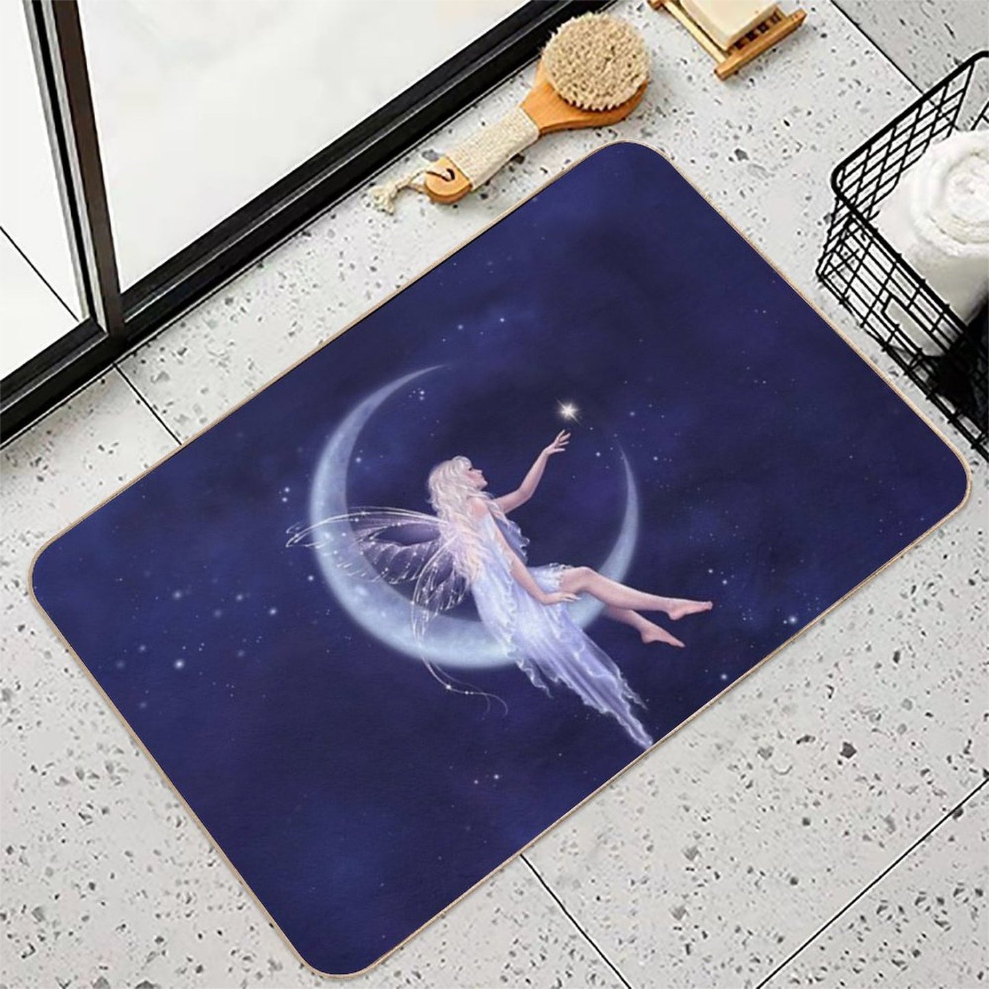 Birth of A Star Moon Fairy  Eco-Friendly Bath Mat