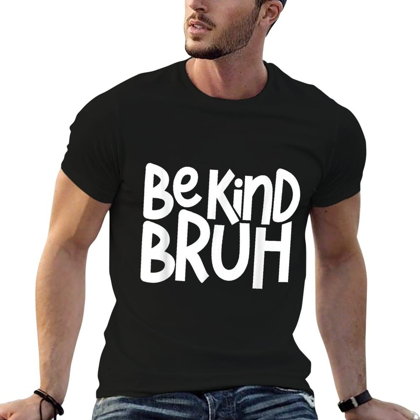 Be Kind Bruh Anti Bullying Kindness Week Unity Day  Trendy Pattern T-Shirt