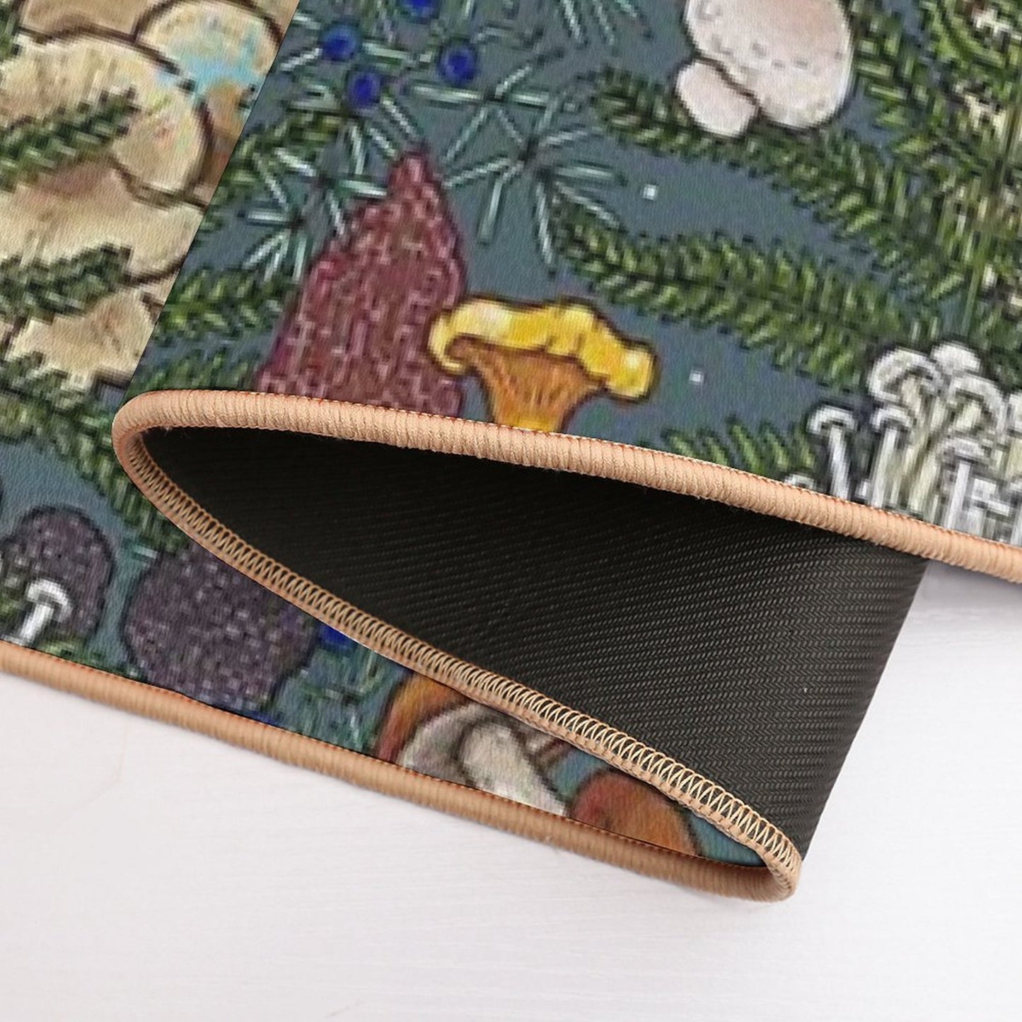 Mushroom Forest  Easy Maintenance Bath Mat