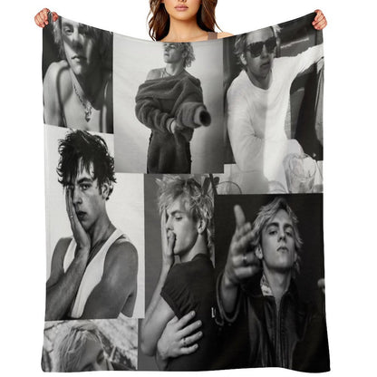 Ross Lynch Collage Eco-conscious Throw Blanket