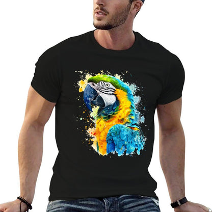 Colorful Parrot Watercolor  Odor-resistant T-Shirt