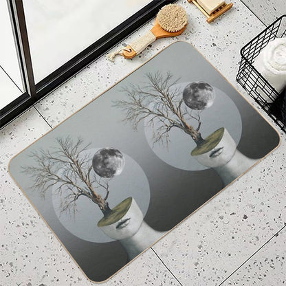 Status Of Mind Surreal Collage  Rapid-Drying Bath Mat