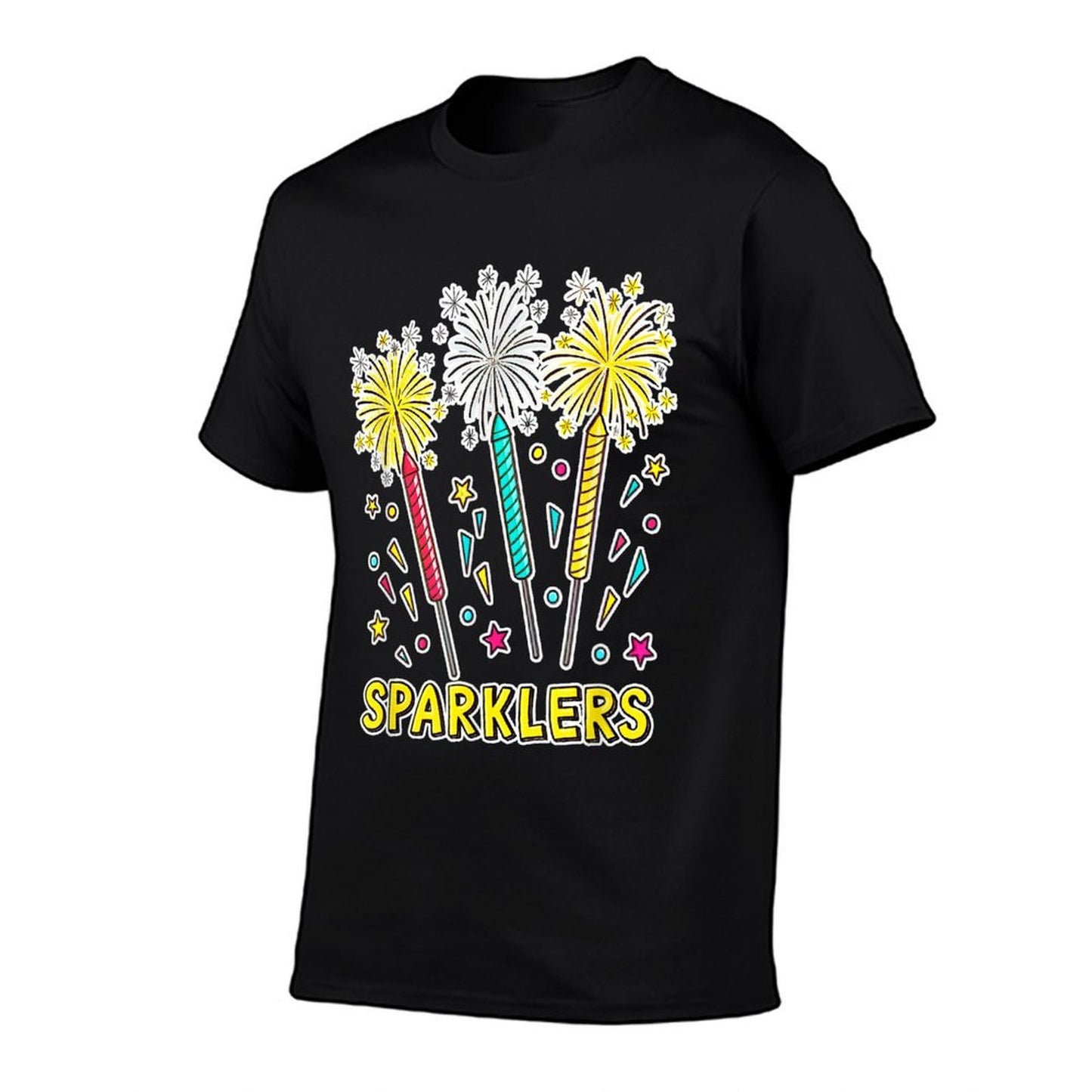 Celebrate Any Occasion with Colorful Sparklers  Graphic-printed T-Shirt