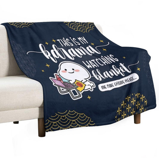This Is My Kdrama Watching Blanket Gift for Kdrama Fans Eco-conscious Throw Blanket