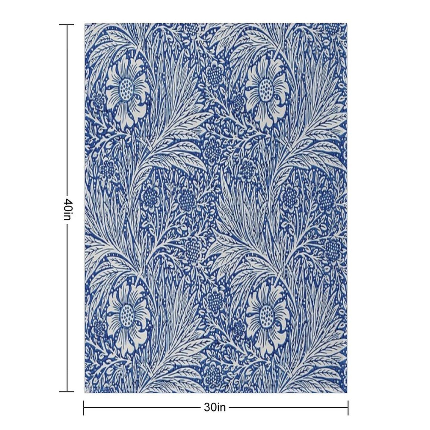 Marigold - William Morris Velvety-soft Throw Blanket
