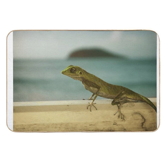Harry Lizzard BBC Death in Paradise  Slip-Resistant Bath Mat
