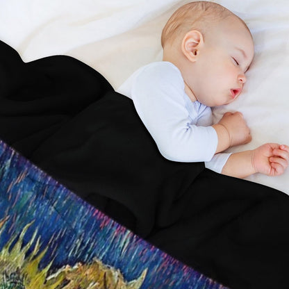 Four Withered Sunflowers by Vincent Versatility Throw Blanket