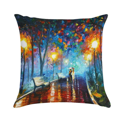 MISTY MOOD - Leonid Afremov Soft Luxury Feel Throw Pillow