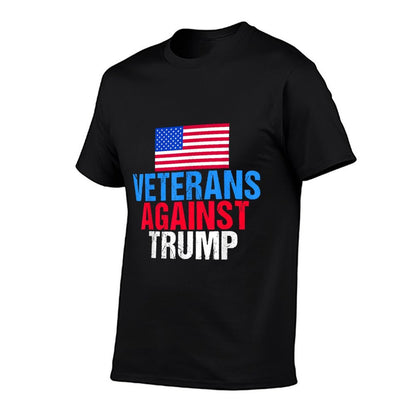 Veterans Against Trump American Vintage Patriot Saying  High-quality Stitching T-Shirt