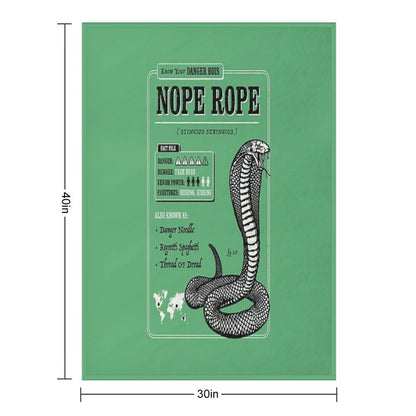 Nope Rope Travel-friendly Throw Blanket