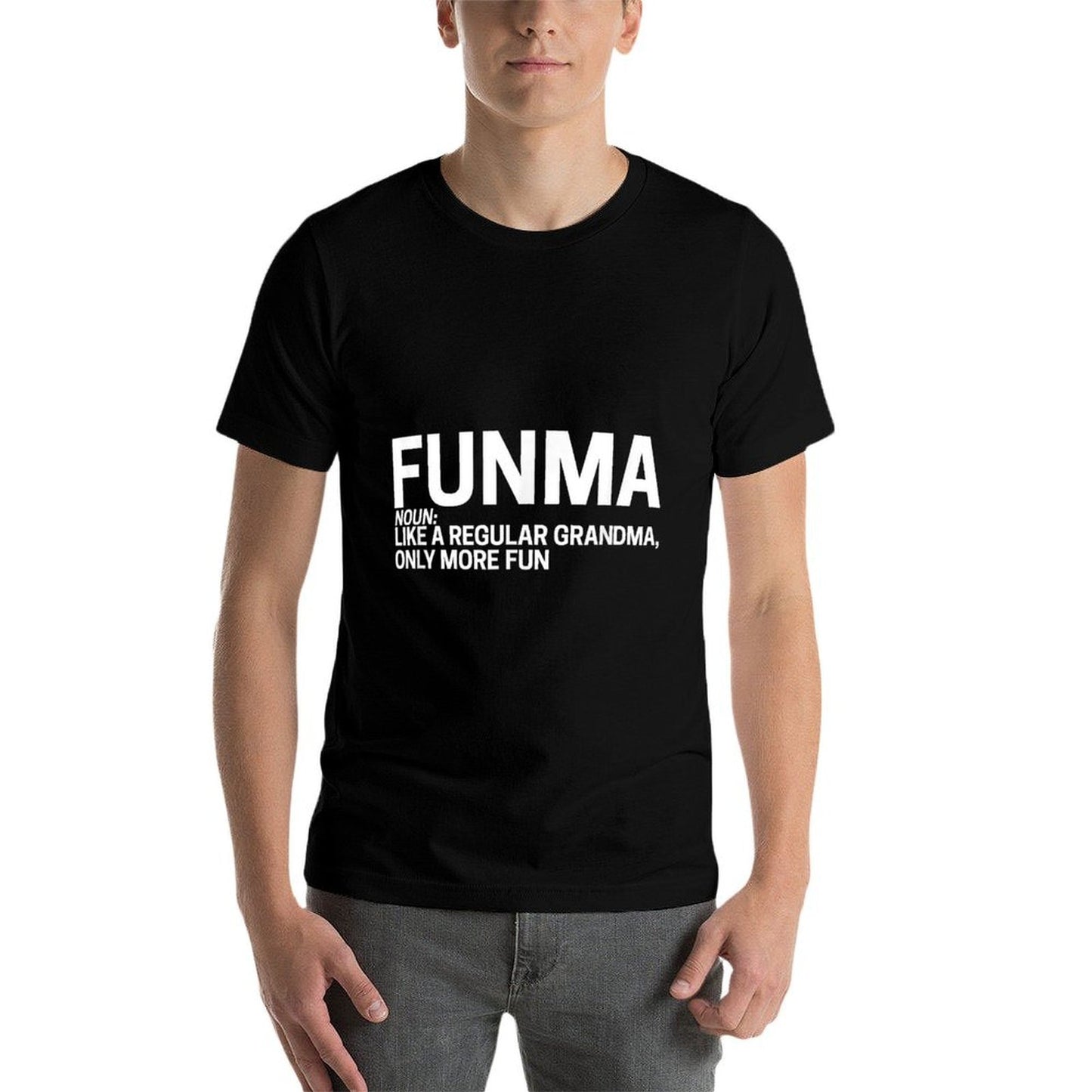Funma And Funpas Funma Like A Regular Grandma  Fade-proof Color T-Shirt