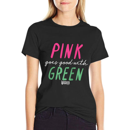 Wicked Pink Goes Good With Green Raglan Baseball  Quick-drying T-Shirt