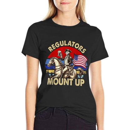 Regulators Mount Up 4th Of July Independence Day  Wrinkle-resistant T-Shirt