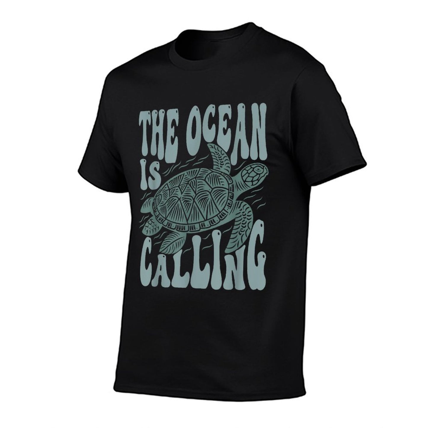 The Ocean Is Calling Nature Lovers Sea Turtle Reptile Art  Odor-resistant T-Shirt