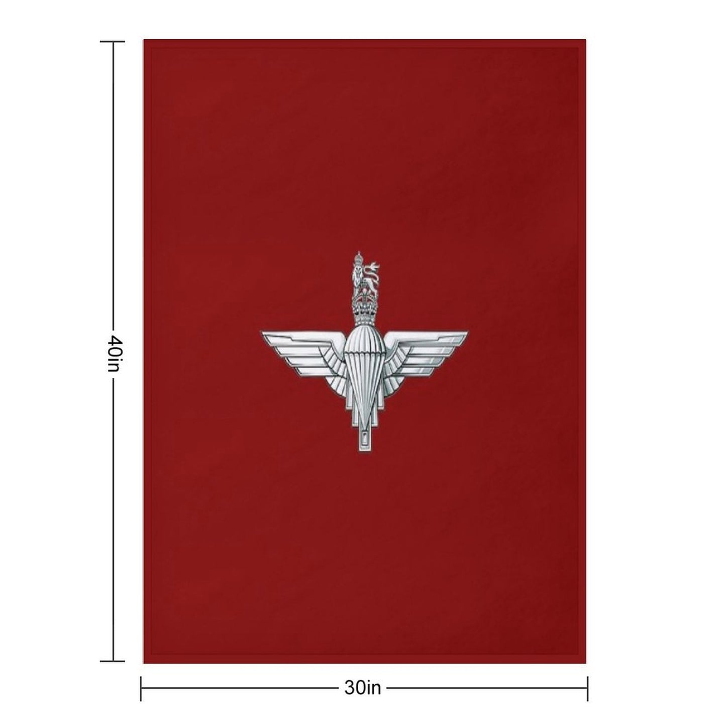 The Parachute Regiment Cap Badge - Tudor Crown All-season Throw Blanket