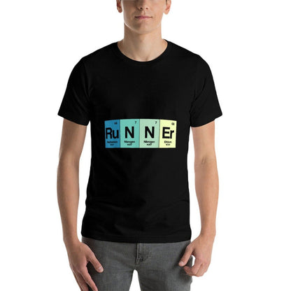 Runner Periodic Table Funy Marathon Runners Science Gift  Versatile T-Shirt