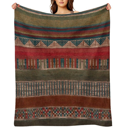 Bohemian Pattern Easy Care Throw Blanket