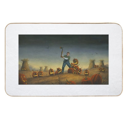 Night of The Jack-O-Laterns  Easy To Clean Bath Mat