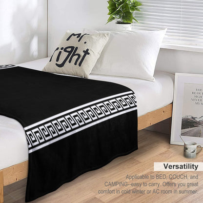 Greek Geometric Pattern Shrink-resistant Throw Blanket