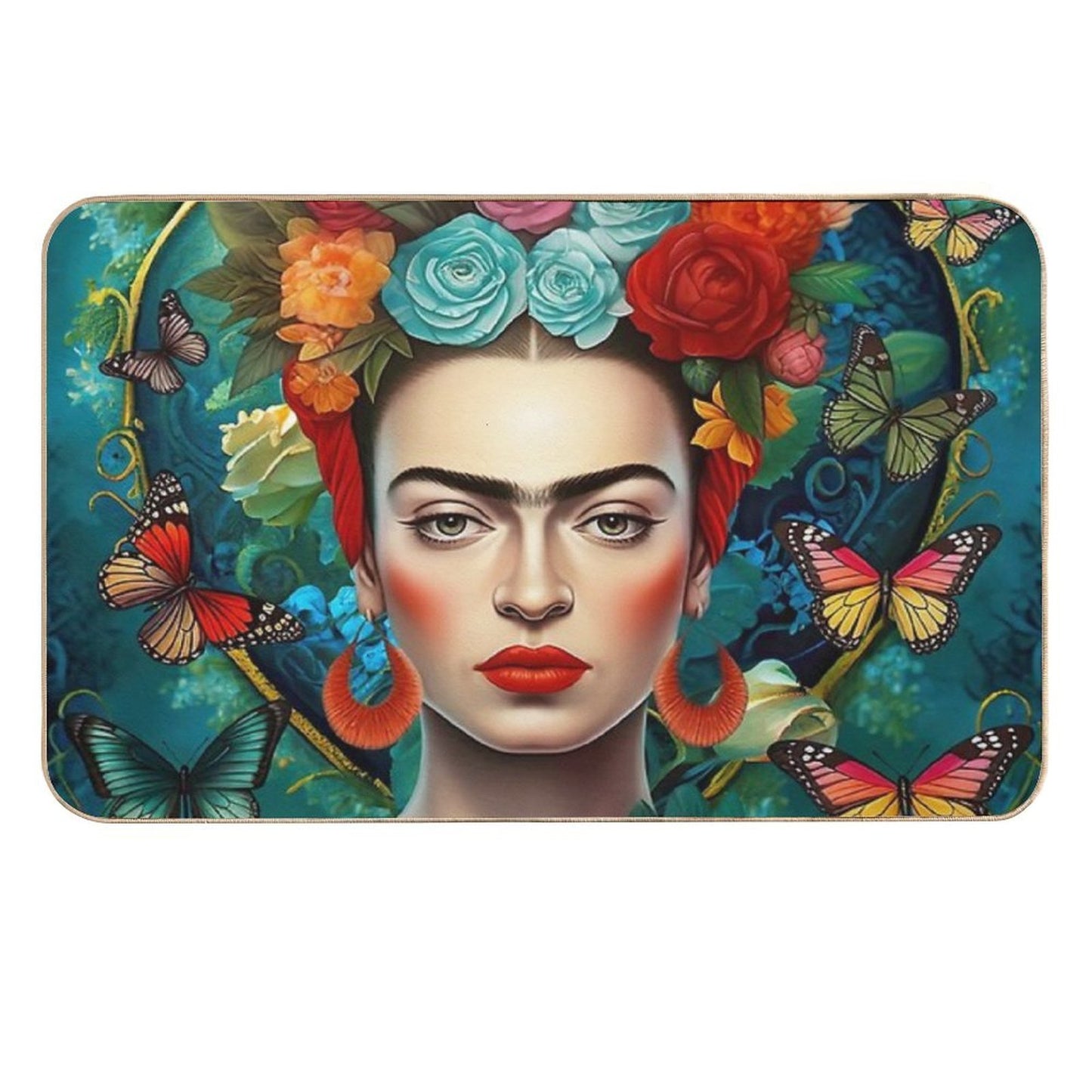 Frida Kahlo 5  Rapid-Drying Bath Mat