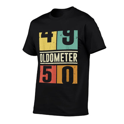 Oldometer 50th Birthday For Men And Women  Moisture-wicking T-Shirt