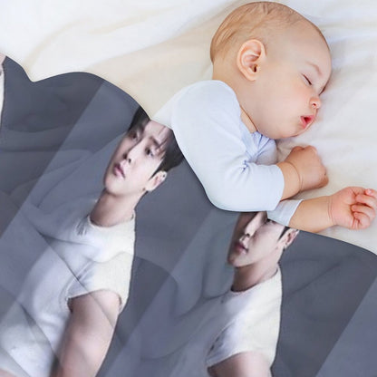 Rowoon Collage Travel-friendly Throw Blanket