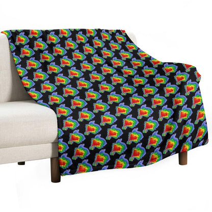 Supercell Radar Hook Echo 1 Sustainable Throw Blanket
