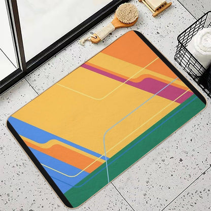 Carousel of Progress Wall  Easy To Clean Bath Mat