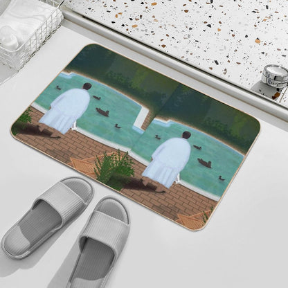 Him, with Those Ducks...  Toxin-Free Bath Mat