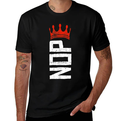 No Kings Protest Vintage Sign  Polyester Blend T-Shirt