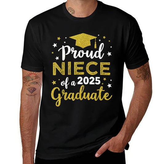 Niece Senior 2025 Proud Niece Of A Class Of 2025 Graduate  Moisture-wicking T-Shirt