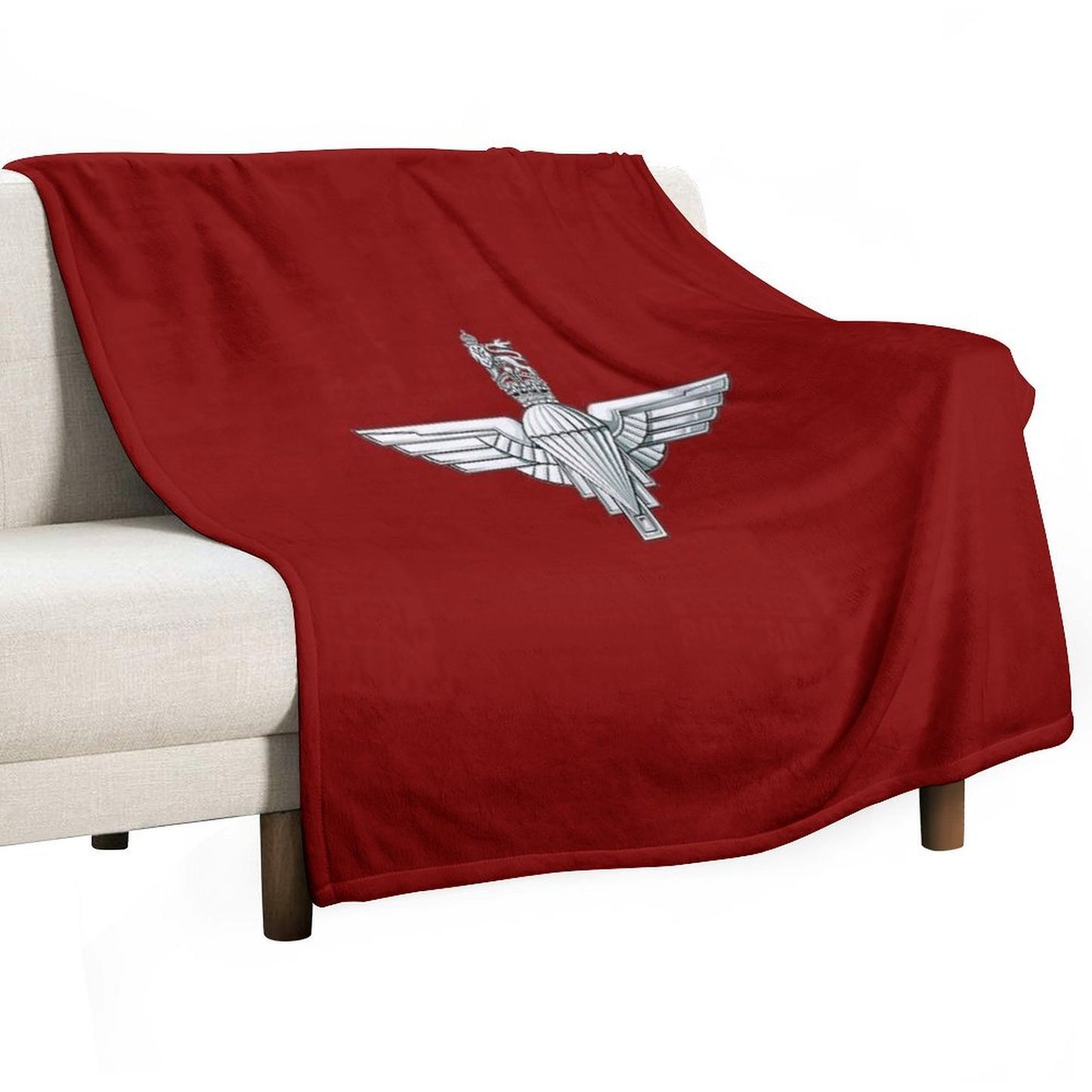 The Parachute Regiment Cap Badge - Tudor Crown All-season Throw Blanket