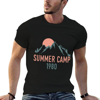 Vintage Summer Camp 1980  Oversized Silhouette T-Shirt