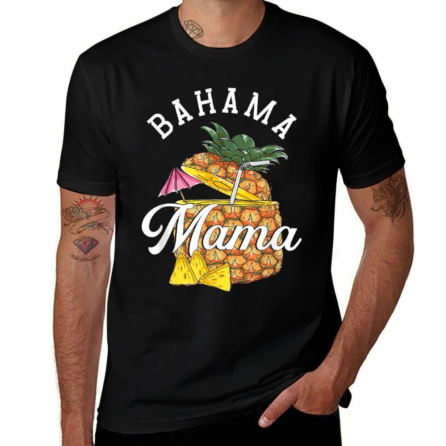 Bahama Mama  Bahamas Pineapple  Vacation Summer  Durable T-Shirt