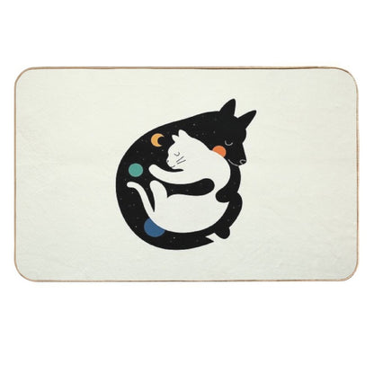More Hugs Less Fights  Stain-Proof Bath Mat
