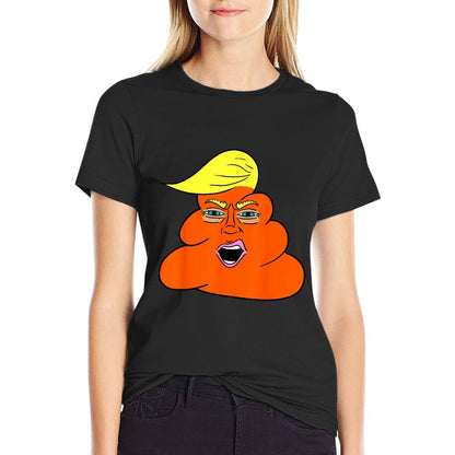 Trump Hairt Orange Turd Shit  Cotton T-Shirt