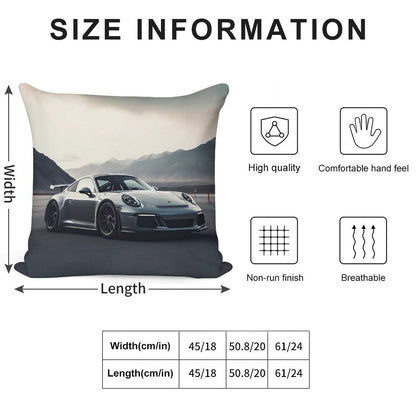 911 GT3 Soft Reinforced Edging Throw Pillow