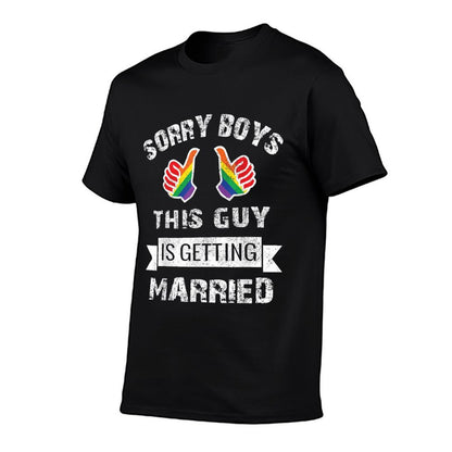 BACHELOR Party LGBT Gay Pride Gift Groom Bride  Wrinkle-resistant T-Shirt