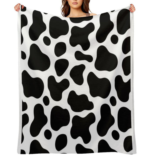 Seamless Cow Pattern Eco-conscious Throw Blanket