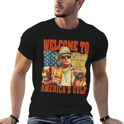 Retro Trump America's Gulf Mexico President Trump Sombrero  Quick-drying T-Shirt